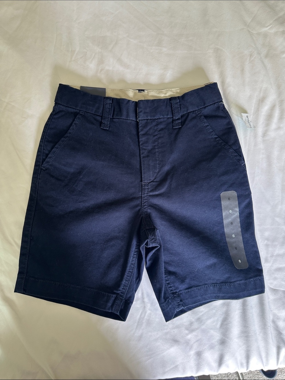 GAP Men's Navy Flat-Front Chino Shorts